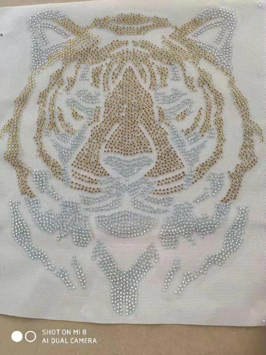 

Tiger hot fix sticker iron on transfer patches hot fix rhinestone motif designs iron on applique for shirt