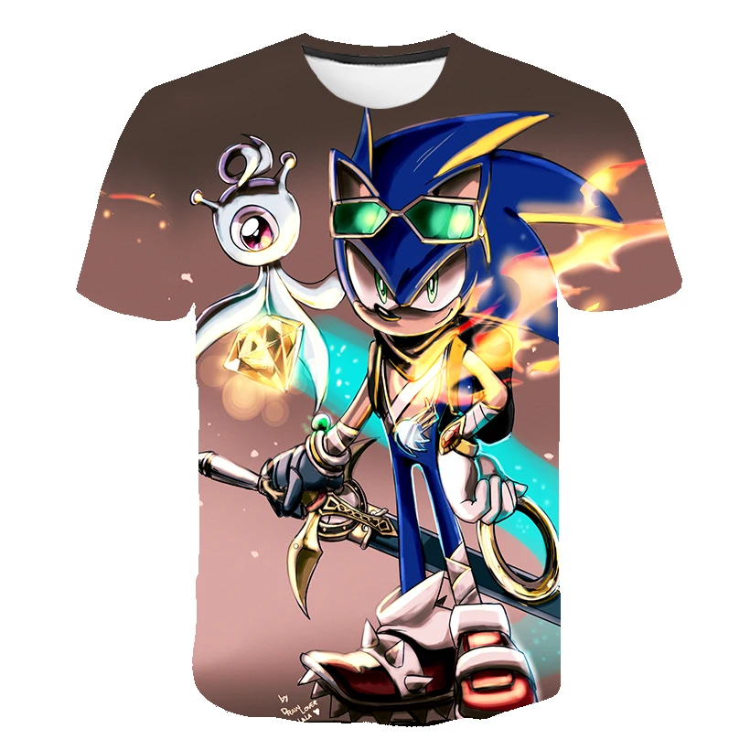 2020 New Sonic The Hedgehog T Shirt For Boys Girls Teen Tshirt Baby Summer Cartoon Mario Short Sleeve Tops Children Kid Clothing T Shirts Aliexpress - movie sonic roblox shirt