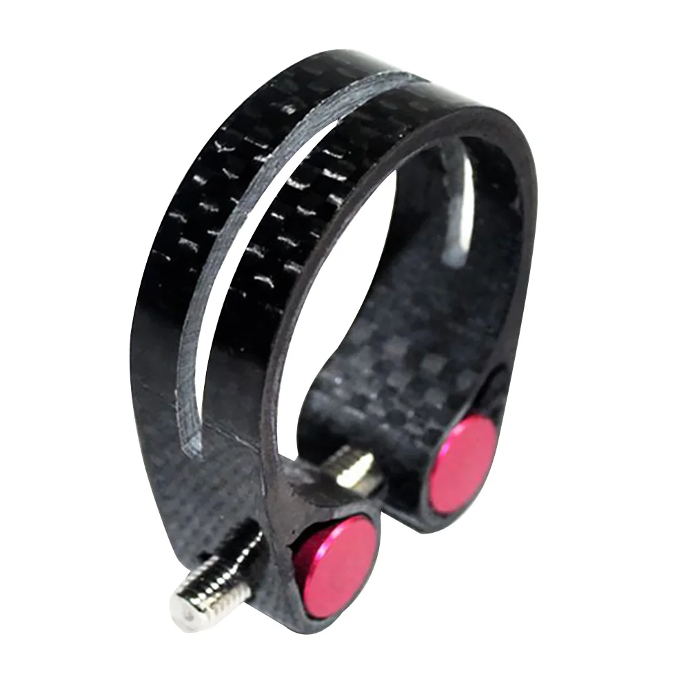 

Bicycle Saddle Durable Seat Post Clamp Road Bike Sports Clip Ultra Light Repair Accessories Outdoor Mountain Carbon Fiber