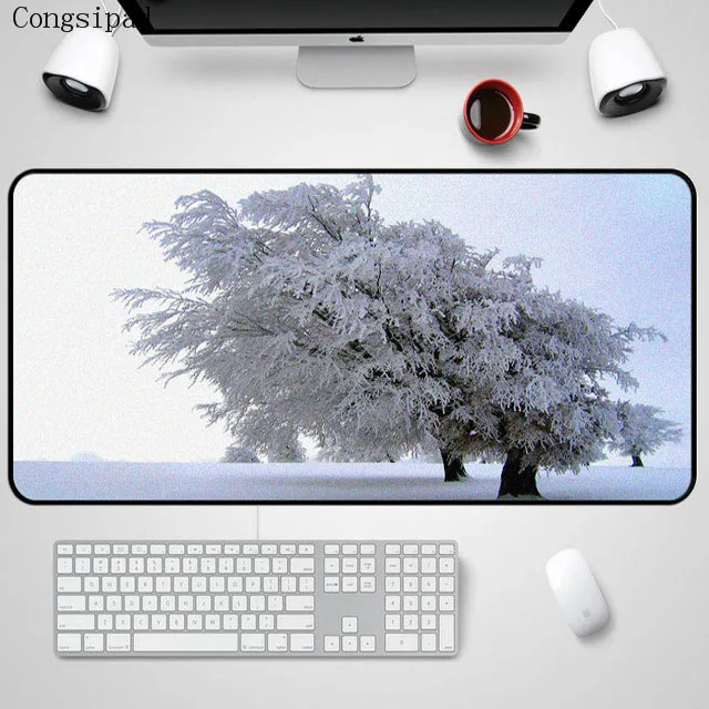 Congsipad коврик для мыши с рисунком дерева, четыре сезона, пейзаж, размер 300x800, игровой коврик для мыши, сделай сам, компьютер, ноутбук, резиновый коврик для мыши