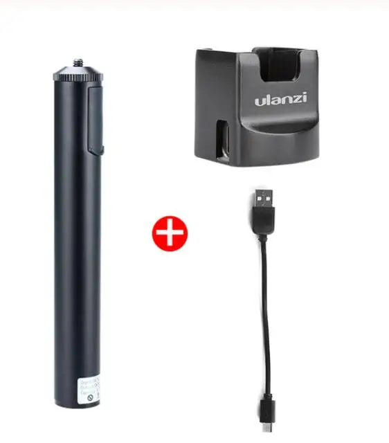 with OP2 base Ulanzi BG-1/BG-2 Powerbank рукоятка удлинитель ручной захват для DJI Osmo Карманный GoPro Hero Osmo экшн смартфонов - Цвет: with OP2 base