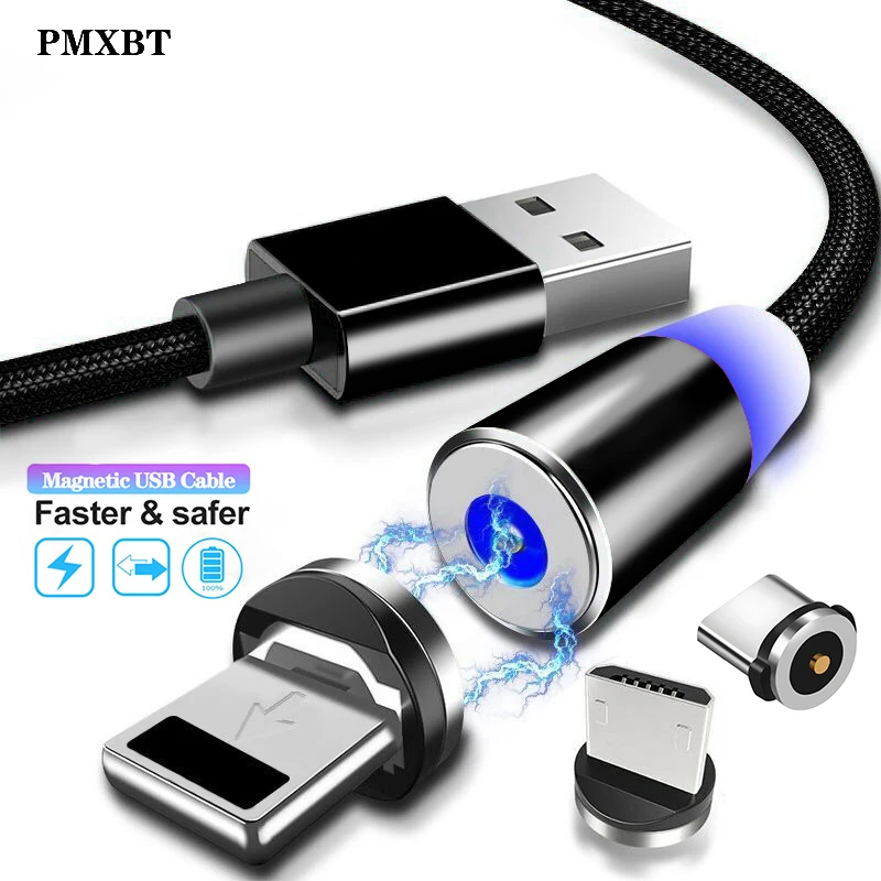 

Magnetic USB Cable Fast Charging Adapter Type C Cable Magnet Charger Data Charge For iphone Samsung Mobile Phone Cable USBC Cord