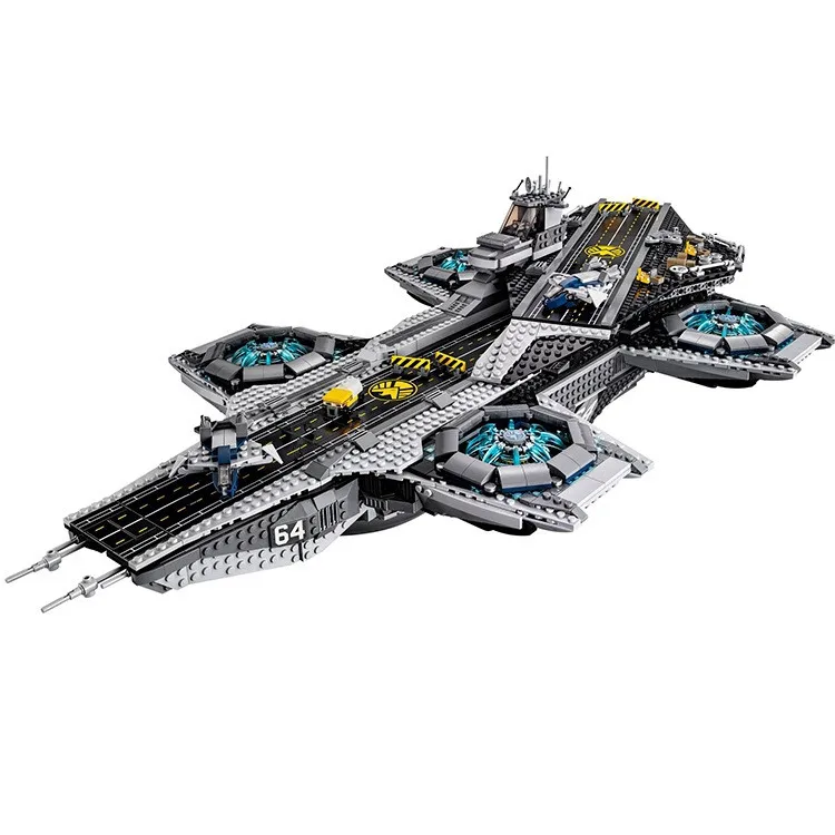 Marvel Super Heroes The Shield Helicarrier авианоситель Мстители Бесконечность кубики «война» Кирпичи Строительство совместимый 76042