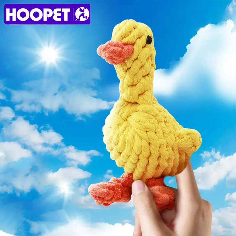 HOOPET Pet Soft Dog Toys Animal Design Cotton Dogs Rope Toy Durable Cotton Chew Training Teething Toys for Small Medium Puppy