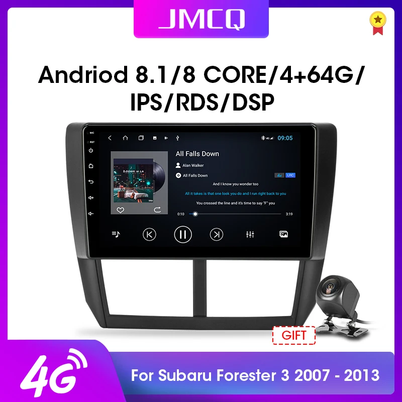 JMCQ Android 8 1 автомобильное радио для Subaru Forester 3 SH 2007-2013 автомобильный DVD