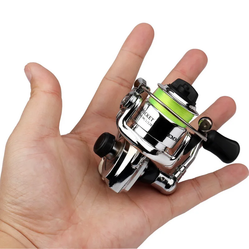 Mini 100 Pocket Spinning Fishing Fishing Tackle Small Spinning 4.3:1 Metal Wheel Pesca Small |Fishing Reels| - AliExpress