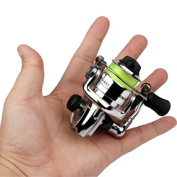 SPECIAL OFFER ❤️ Mini 100 Pocket Spinning Fishing Fishing Tackle Small Spinning 4.3:1 Metal Wheel Pesca Small - discount item 26% OFF Sports & Entertainment
