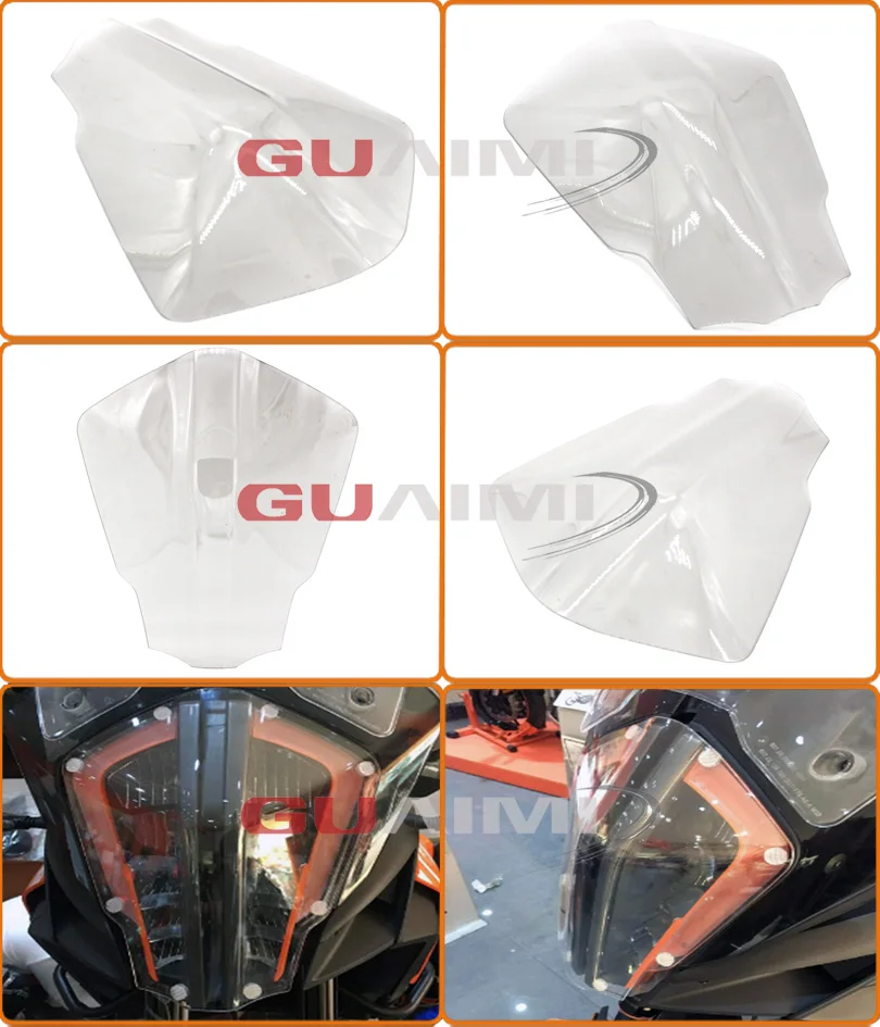 Пластиковая фара Защита объектива протектор крышки для KTM 1190 Adventure 2013- KTM 1290 Super Adventure KTM 1050 Adventure-2