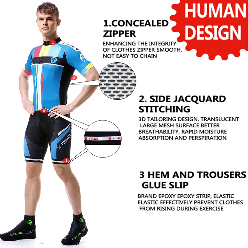 X-Tiger Pro, летний комплект одежды для велоспорта, майо, Ropa Ciclismo, комплект для велоспорта, одежда для горного велосипеда, одежда для велоспорта