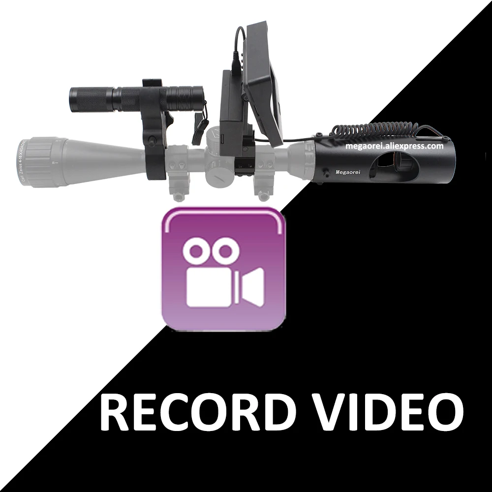 

Megaorei2 scope accessories 720p Video Recording Night Vision Device for Riflescope with Monitor and 850nm IR Illuminator