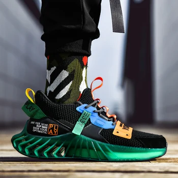 

Men's brand designer blade sports shoes breathable comfortable mesh shoes shock absorption non-slip outdoor training shoes