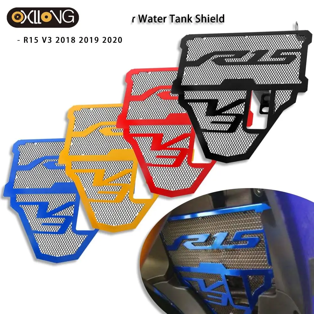 

For YAMAHA R15 V3 2018 2019 2020 Motorcycle Radiator Guard Aluminum Radiator Protector Cover Water Tank Shield Accessories R15