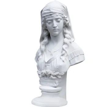 

Roman Girl Plaster Statue Art Sketch Teaching Aid Plaster Sculpture Sketch Plaster Head Ornament Still Life Portrait A509