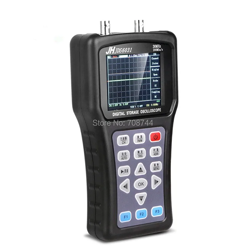 JDS6031 Ручной осциллограф 1CH 30 м 200MSa/S с USB зарядное устройство зонд кабель набор осциллограф