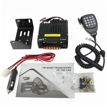 QYT KT-8900R 25W Long Range Walkie Talkie Tri-Band VHF UHF Transceiver 136~174&240-260&400~480MHz Mini Mobile Two Way Radio 5