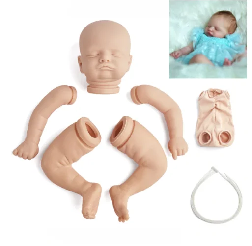 Reborn Doll Parts 20inch Rosalie Sleeping Baby Lifelike Real Soft Touch Unfinished DIY Blank Doll Kit