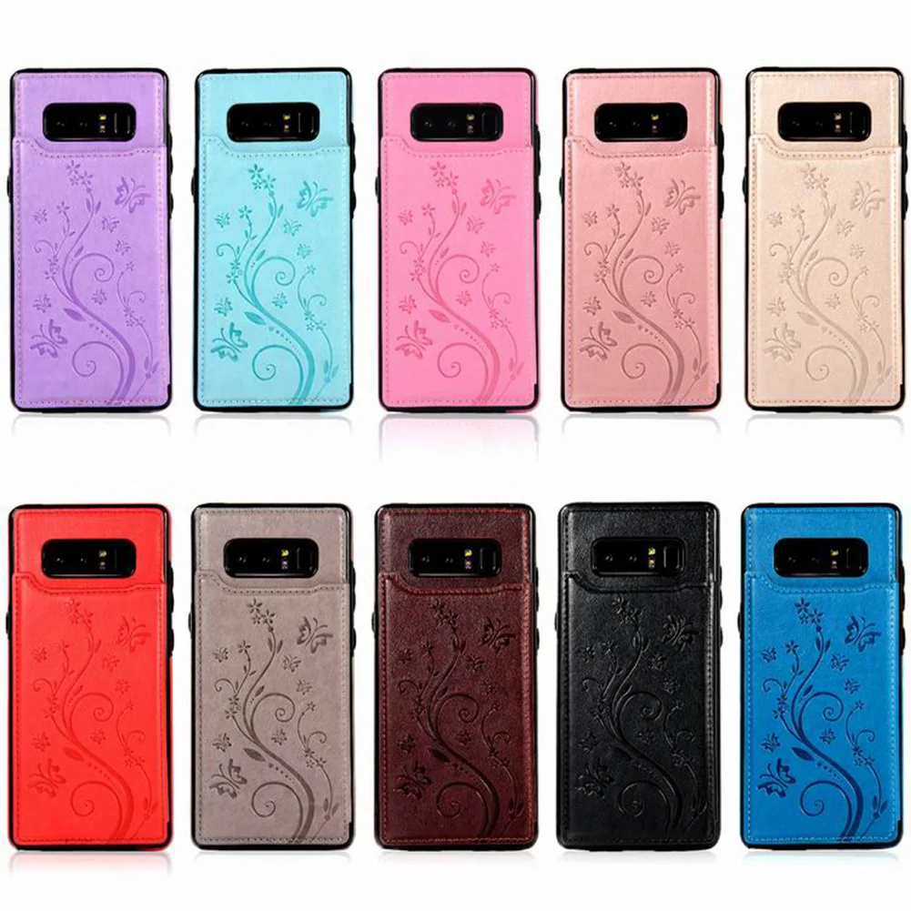 Кожаный чехол для телефона Samsung Galaxy s7 s10 note 8 с роскошной откидной крышкой из
