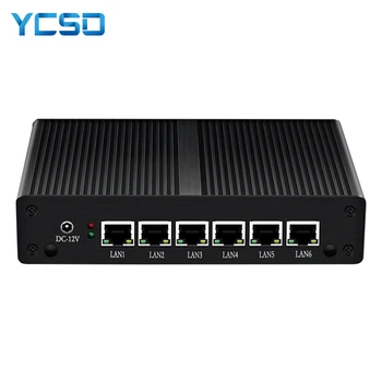 

Fanless Mini Pc Intel Celeron 6lan Minipc Linux Win 10 Computer Thin Client LAN USB Compute Office Pfsense Pocket Micro MINIPC