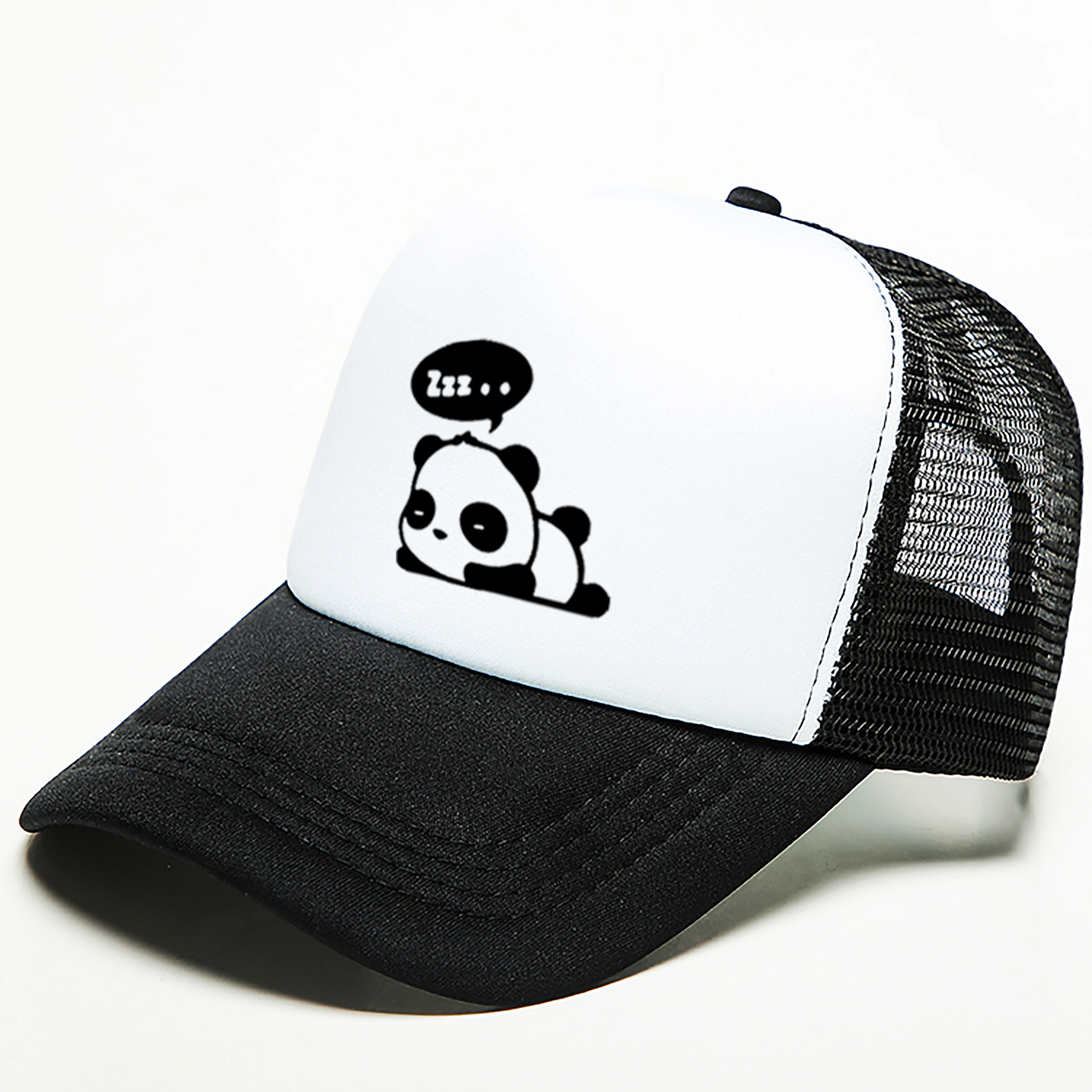 Qi Xin Cat Dozing panda бейсболка Мужская модная мужская повседневная Летняя сетчатая Кепка Солнцезащитная шляпа с буквенным принтом мультяшная Кепка