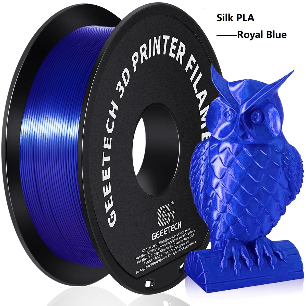 Geeetech 3d printer Filament Silk PLA PETG ABS 1kg 1.75mm Precise diameter ,Tangle-Free, 3D Printing Materials, Vacuum pack polystyrene 3d printing 3D Printing Materials