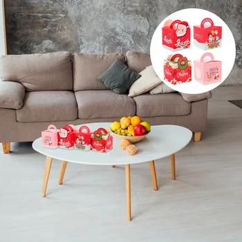 

40Pcs Xmas Creative Candy Box Gift Box Christmas Paper Apple Boxes (As Shown)