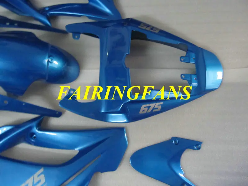 Инъекции Обтекатели на кузов для Triumph Daytona 675 06 07 09 DAYTONA 675 2006 2007 2008 ABS голубой обтекатель комплект боди+ подарки DW09
