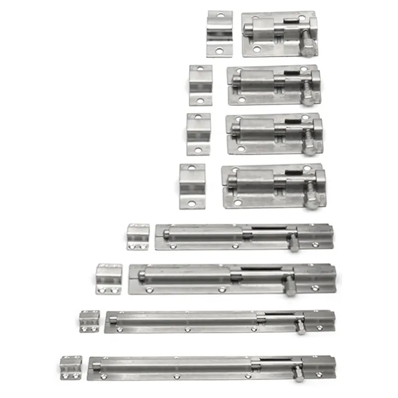 4/5/6/8/10/12 Inch Furniture Door Bolts Stainless Steel Lock Sliding Chain Latch For Gate Security Hardwares New | Обустройство дома