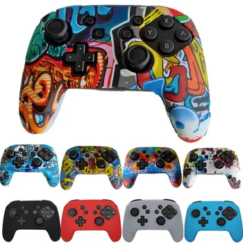

Soft Silicone Protective Skin Case Cover For Nintend switch pro Controller Anti-slip Shell House Case For Nintend switch Gamepad
