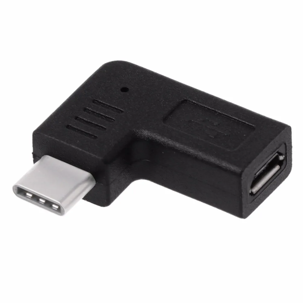 90 градусов Тип C к Micro USB Женский адаптер для Xiaomi5 6 8 huawei mate 10 P20