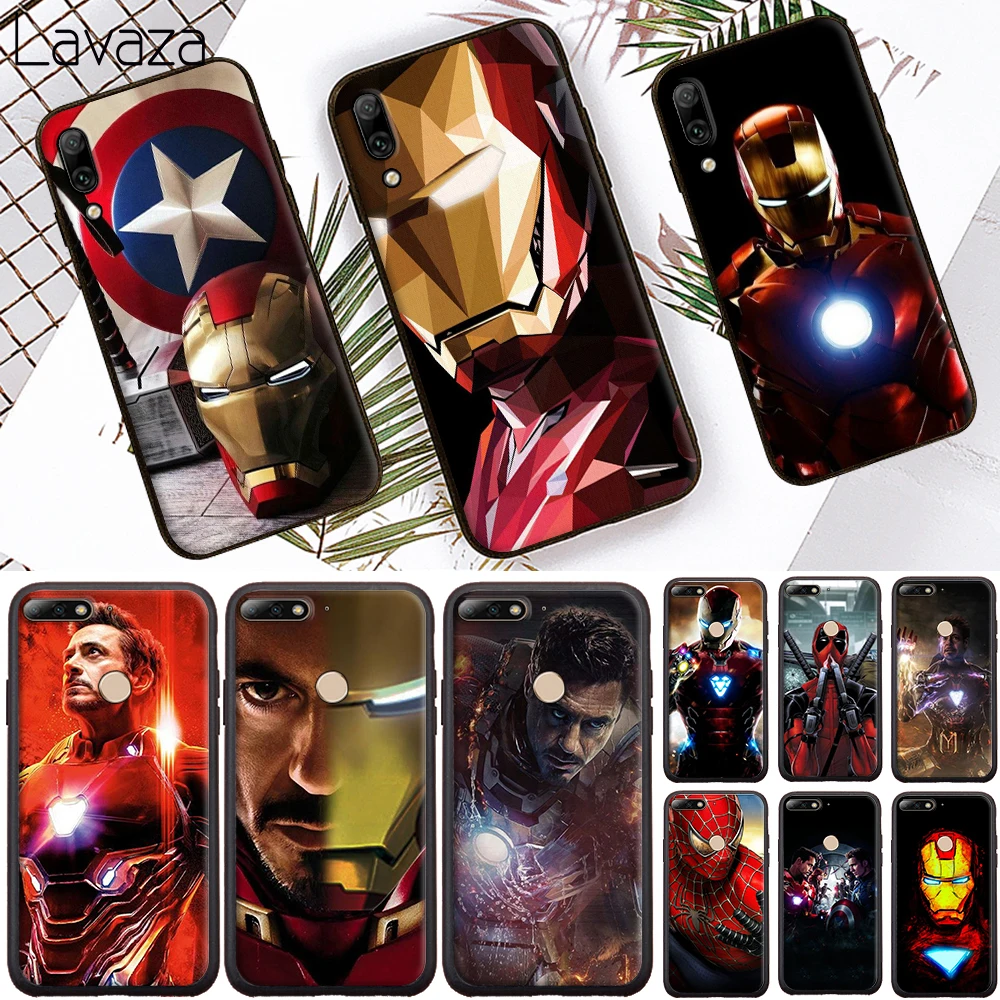 Мягкий чехол Captain Iron Man для Huawei Honor 6A 7A 8A 20 Pro 7C 8C 7 8X 8 9 10 lite 20S Note10 View |