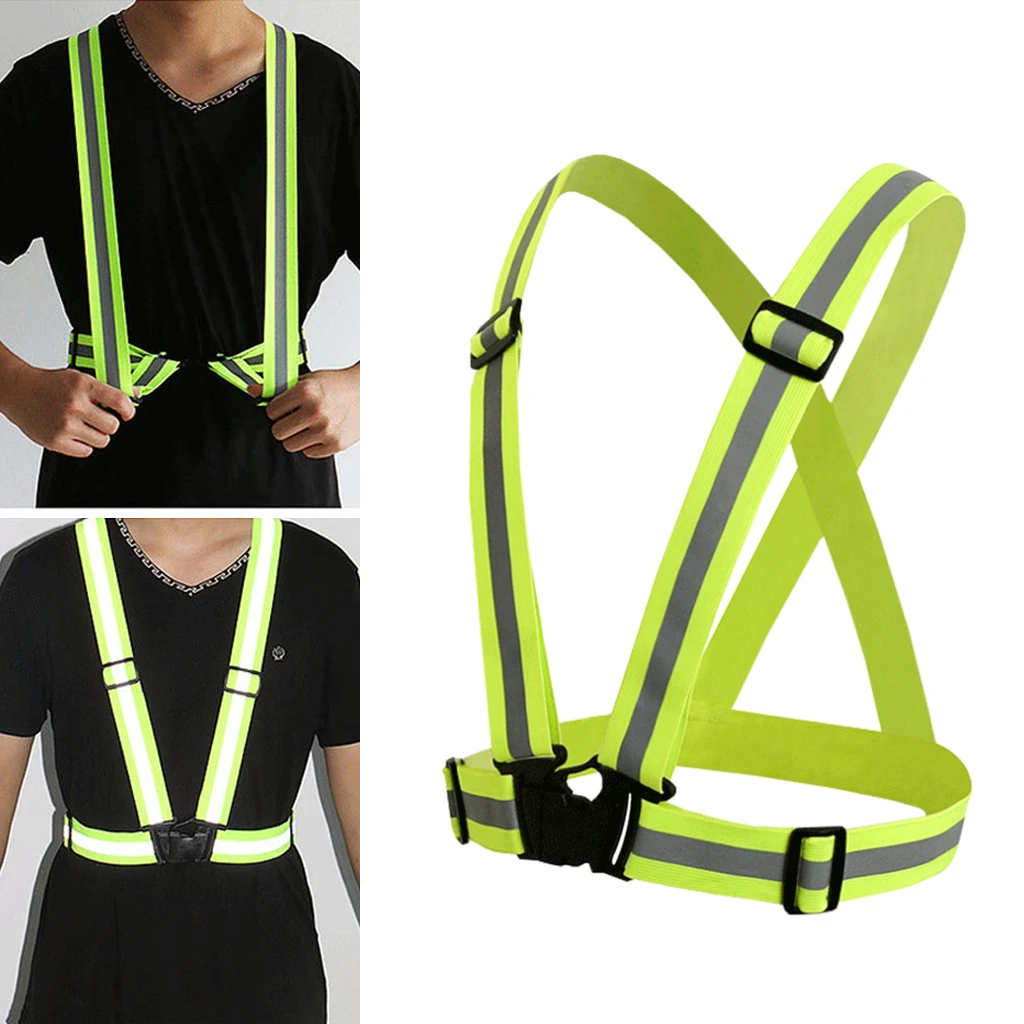 Sports Motorcycle Reflective Vest High Visibility Fluorescent Riding Safety LA Sports Motorcycle Reflective Vest High Visibility Fluorescent Riding Safety LA