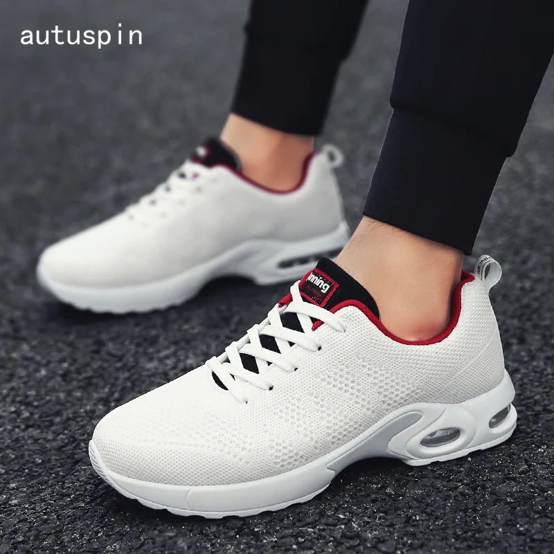 Autuspin амортизирующие мужские кроссовки дышащие летние классические ретро Спортивная обувь для мужчин для тренировок на открытом воздухе
