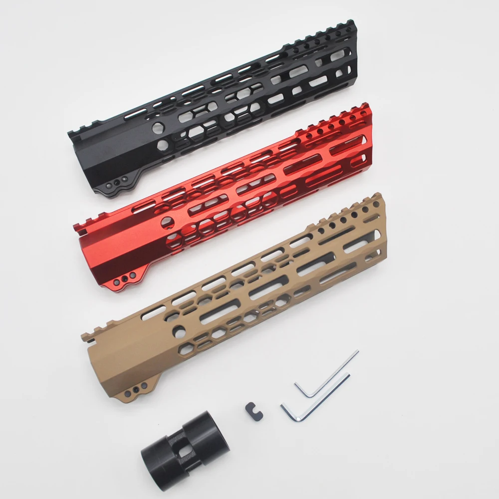 Aplus AR15 Free Float M-lok Handguard Пикатинни для охоты тактическая система крепления прицела 10 дюймов Длина черный/красный/коричневый