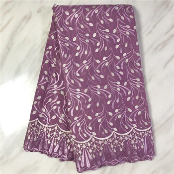 

Fashions African 100% Cotton Lace Fabric High Quality Switzerland Lace Material stone Embroidery Swiss Voile Lace Fabric FP88