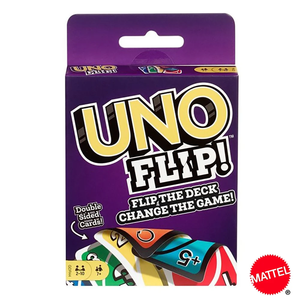 UNO FLIP! Games Family Funny Entertainment Board Game Fun Playing Cards Kids Toys Gift Box Uno Card Game Children Birthday Gifts