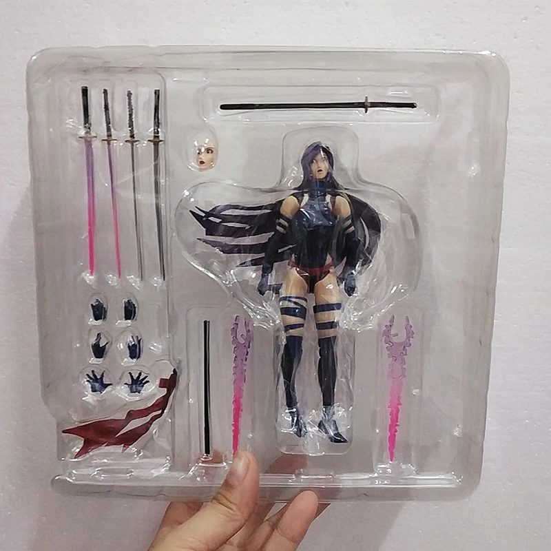 Yamaguchi Revoltech Psylocke Variant X-men Series 10 фигурка модель игрушки кукла для подарка