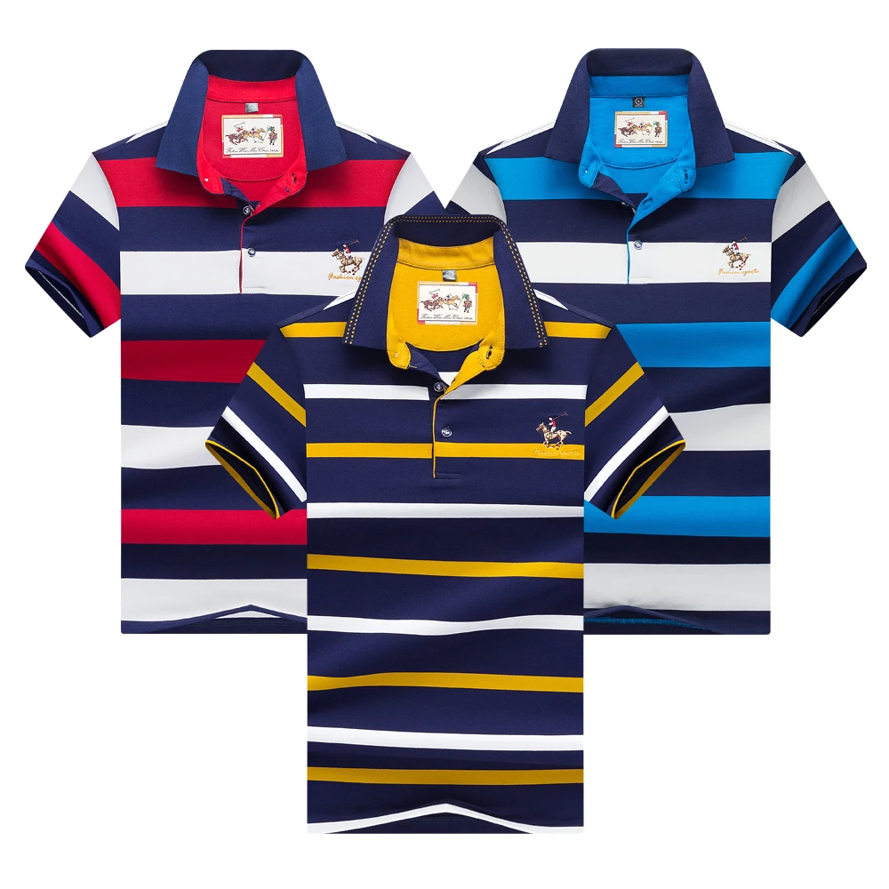 8090RL8091Y Hollirtiger 3 шт. розничная polo homme de marque модная одежда по индивидуальному заказу, шаровары удобные стрейч Для мужчин рубашка поло HOMBRE в полоску модные футболки-поло Для мужчин - Цвет: 8090RL8091Y