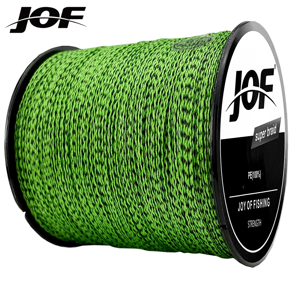 JOF 300M 4 Strands Braided Fishing Lines Multifilament PE Spotted Invisible 10-80LB Diameter 0.11-0.50mm Fishing Tackle