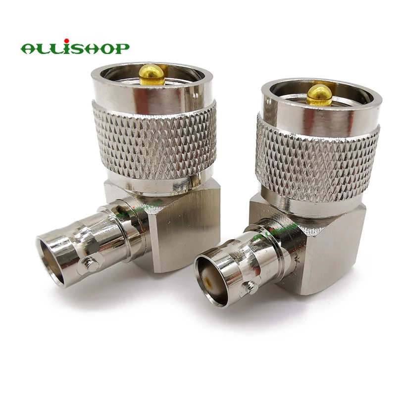 Разъем UHF Male PL259 PL-259 разъем BNC Female Jack RF коаксиальный Переходник to правый угол Adapter |