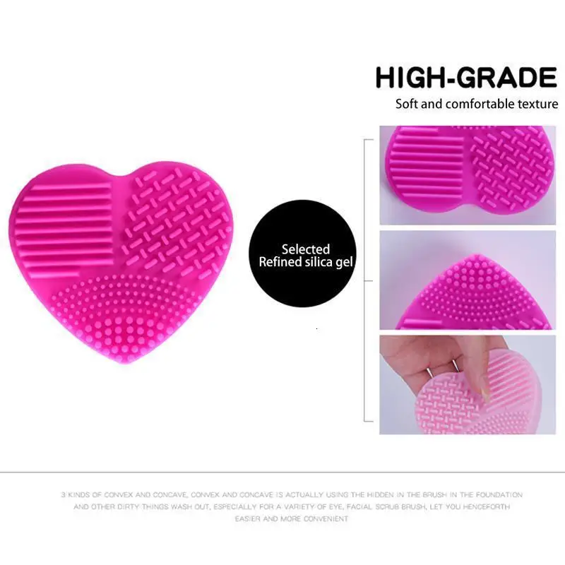 1 шт. Hart Vorm Silica Handschoen Scrubber Borstel Siliconen Cleaner Cosmetische чистящие средства для красоты kwaste Cleanser коврик