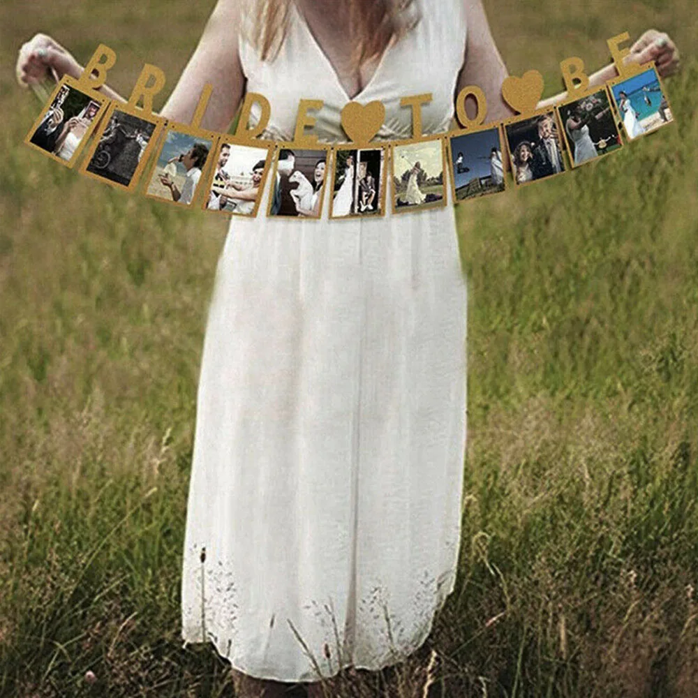 Bride To Be Hen Do Party Photo Bunting Banner Garland Decor Wedding Bridal Props