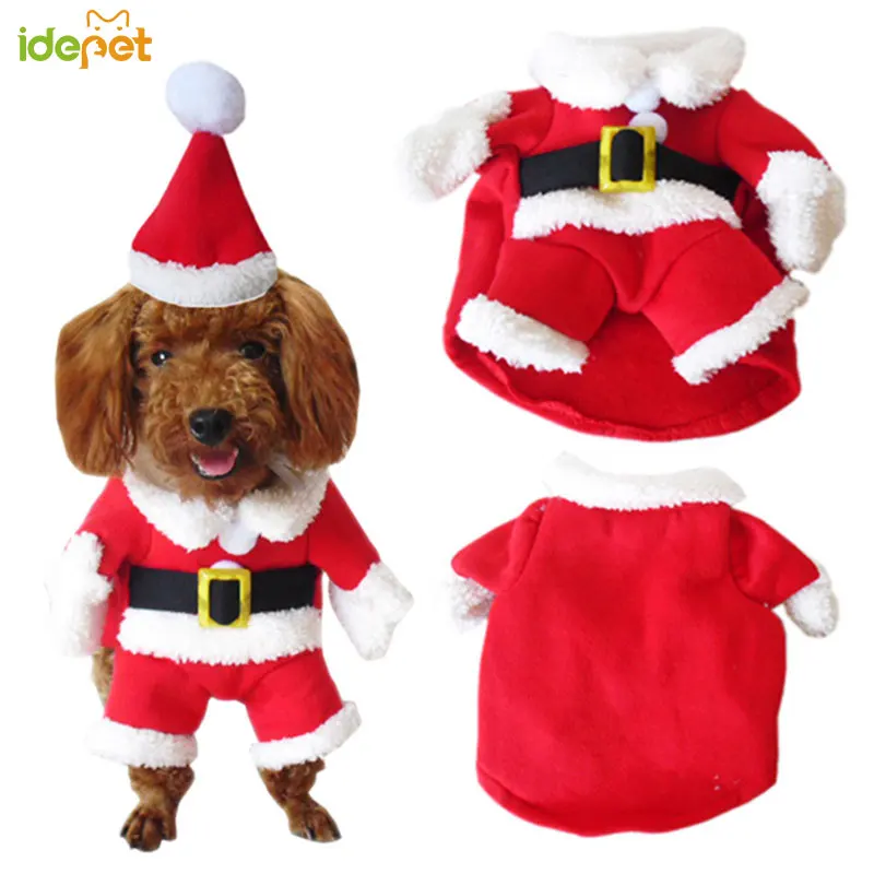 Christmas Cat Clothes Winter Pet Clothes for Cats Costume Suit Warm Cat