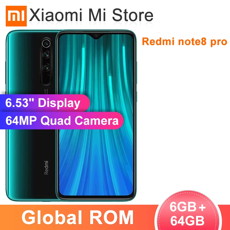 Xiaomi Redmi Note 8 Pro смартфон с 5 дюймовым дисплеем четырёхъядерным процессором MTK Helio G90T