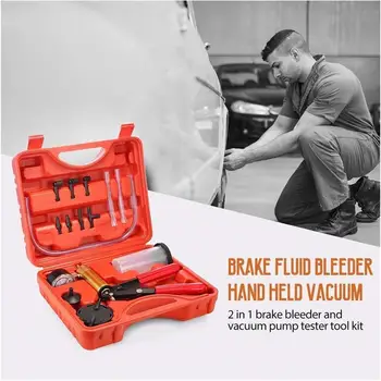 

2 In 1 Brake Bleed Vacuum Pump Manual Vacuum Pump Brake Oil Replacement Tool Manual Vacuum Suction Gun