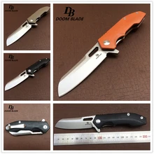 7," ножи 60-61HRC Тактический выживания складной нож кемпинг открытый нож s D2 лезвие Флиппер шарикоподшипник ножи G10 Ручка