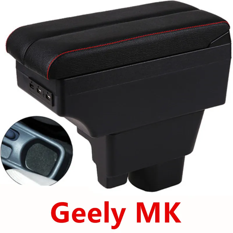 

For Geely MK armrest box central Store content Storage box King kong armrest box with USB interface