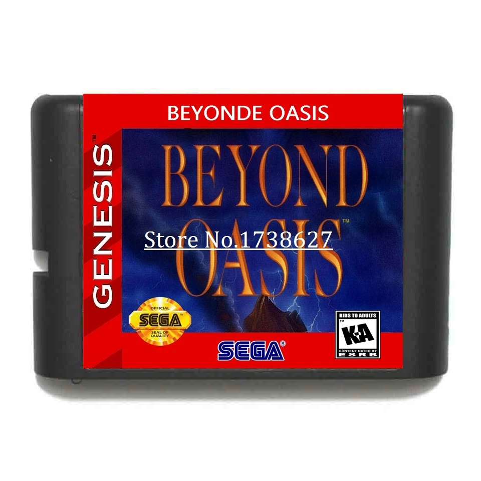 Игровой картридж Beyond Oasis 16 бит для игровых консолей Sega MegaDrive & Genesis|Картриджи| |