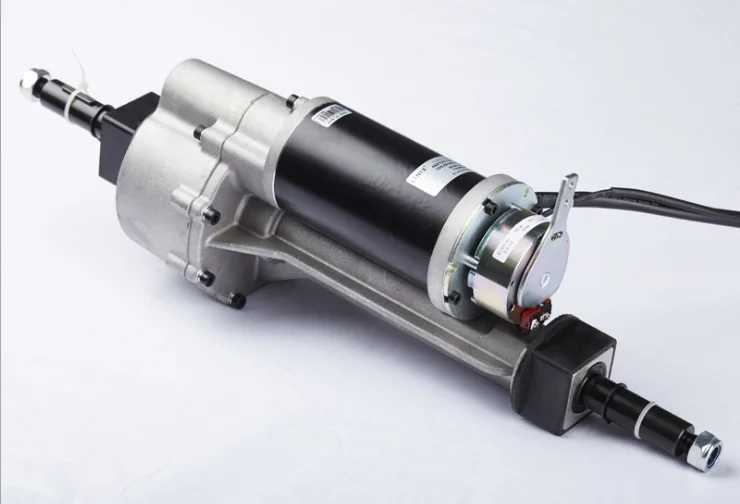 24VDC щеточный двигатель transaxle с электромагнитный тормоз 250 Вт