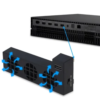 

3 Hole USB Desktop Game Machine External Turbo Home Practical ABS Back Compact Cooling Fan Electric Silent Tool For XBOXONE X