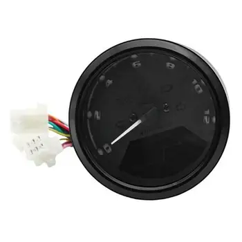 

12V Motorcycle LCD Digital Speedometer Odometer Excellent ABS Plastics Prolonged Durable Tachometer with Oil Level Alarm